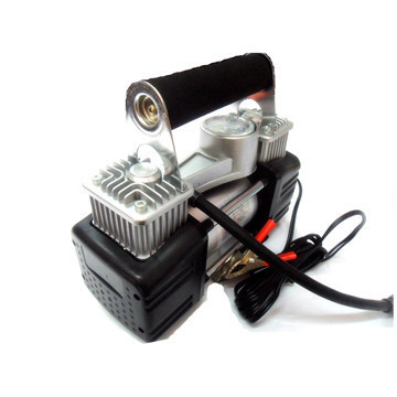 廠家直銷 大功率金屬雙缸優質便攜式車載充氣泵 高效打氣，出行無憂